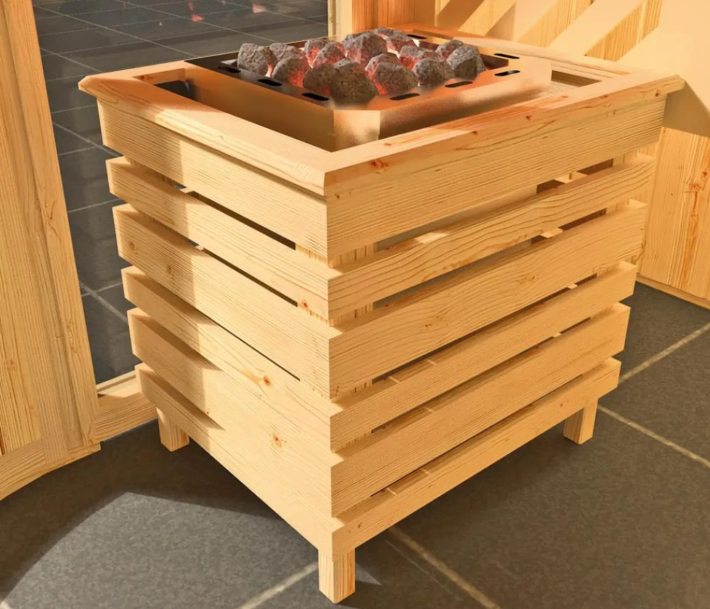Weka Saunas & Infrarotkabinen > Sauna Sara mit Glastür und Fenster, inkl. Ofen