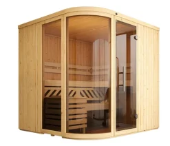 Weka Sauna Sara mit Glastür und Fenster, inkl. Ofen Natur Discount