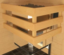 Weka Saunas & Infrarotkabinen - Sauna Valida mit Glastür Natur