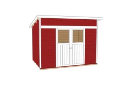 Weka Schiebetürhaus 225 Gr.1, ca. B315/H238/T249 cm Rot New