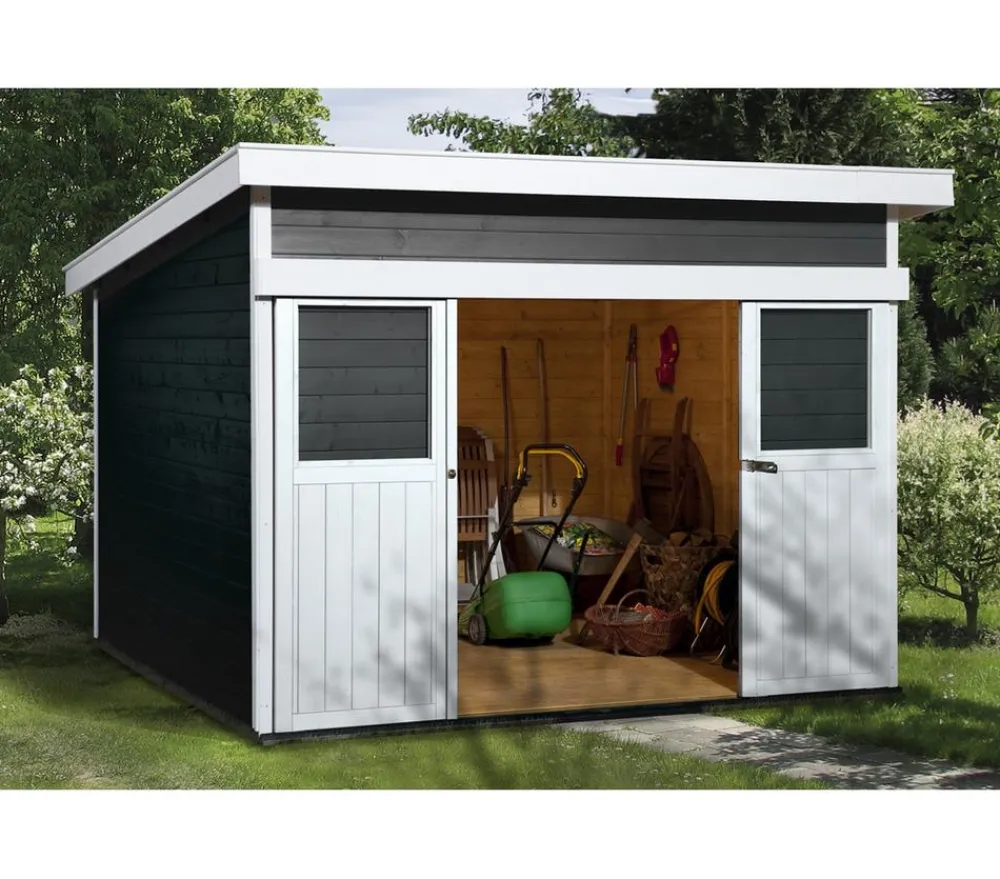 Weka Schiebetürhaus 225 Gr.1, ca. B315/H238/T249 cm Schwarz Online