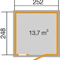 Weka Gartenhäuser & Gerätehäuser > Schwedenhaus 410 Gr. 1