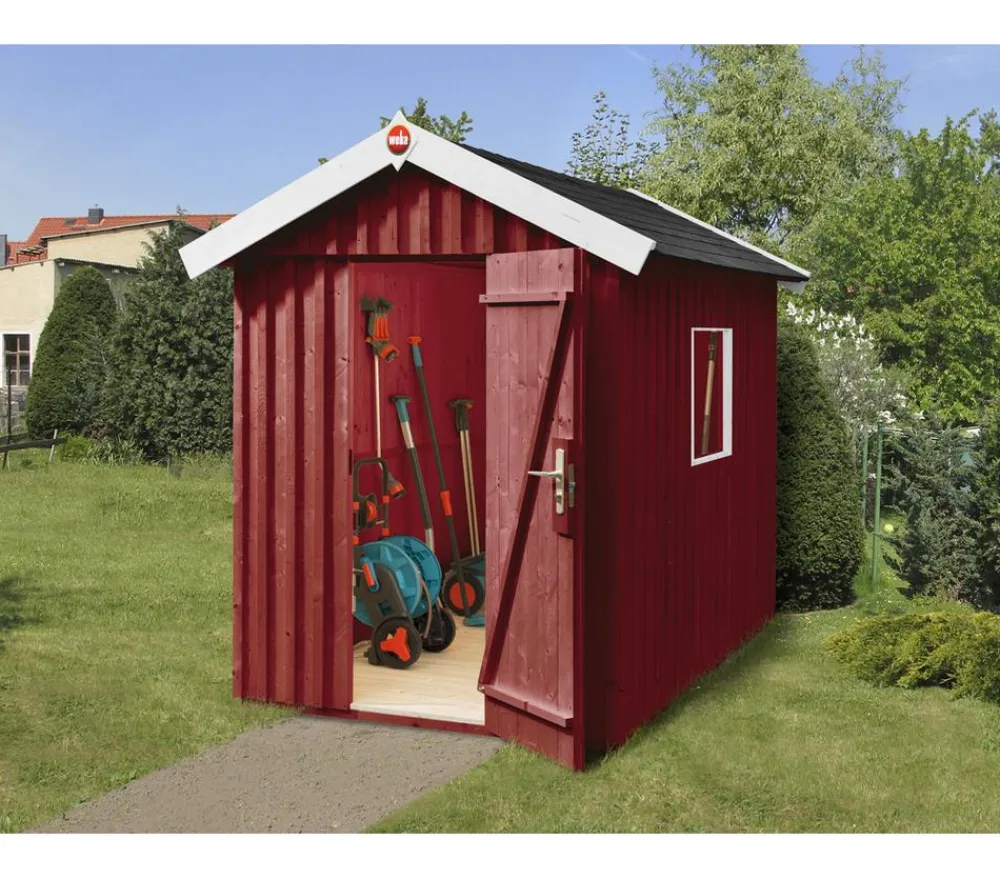 Weka Gartenhäuser & Gerätehäuser - Schwedenhaus Gr. 2, ca. B200/H220/T286 cm Rot