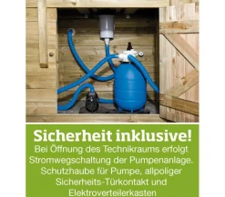 Weka Pools & Whirlpools - Schwimmbad 594 A, inkl. Technikraum und Holztreppe