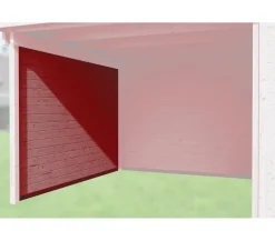 Weka Anbauten - Seitenwand für Anbauten, 300 cm Rot