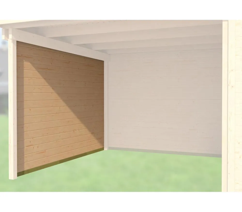 Weka Anbauten - Seitenwand für Anbauten, 150 cm Natur