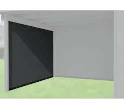 Weka Anbauten - Seitenwand für Anbauten, 150 cm Dunkelgrau