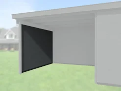 Weka Anbauten - Seitenwand line Designhaus 126/172 Dunkelgrau