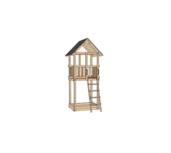 Weka Gartenspielgeräte - Tabaluga Drachenturm inkl. Sandkasten, ca. B150/H331/T165 cm Natur