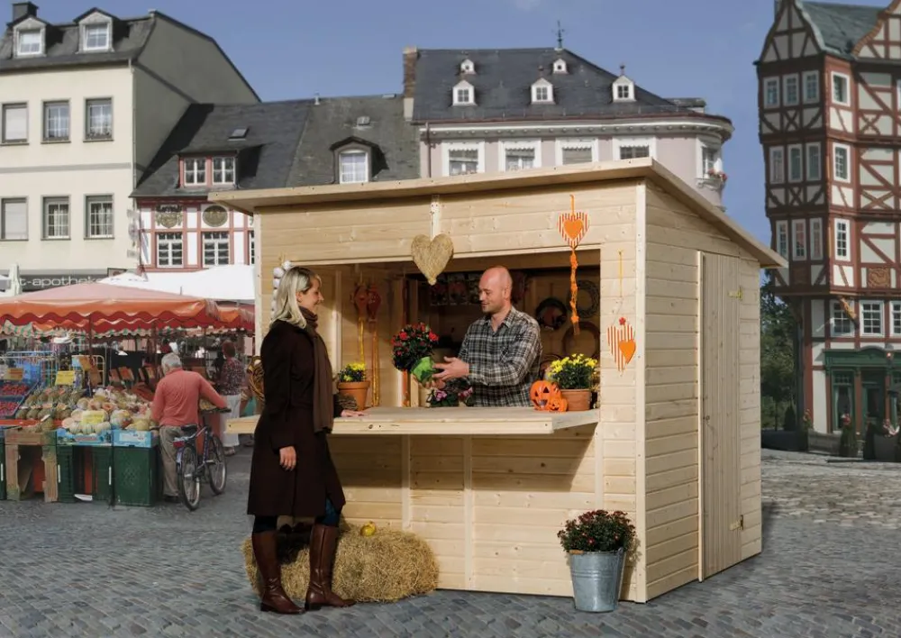Weka Gartenhäuser & Gerätehäuser > Verkaufshaus 221, ca. B283/H226/T240 cm