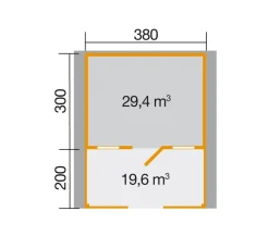 Weka Weekendhaus 138 Gr. 1, ca. B450/H299/T514 cm Natur Online