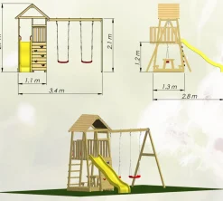 Wendi Toys Gartenspielgeräte - Spielturm Giraffe