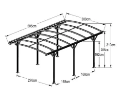 Westmann Carports & Garagen > Aluminium-Carport Bergen