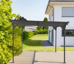 Westmann Aluminium-Carport Helsinki, ca. B305/H232/T503 cm Anthrazit