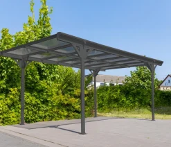 Westmann Aluminium-Carport Helsinki, ca. B305/H232/T503 cm Anthrazit