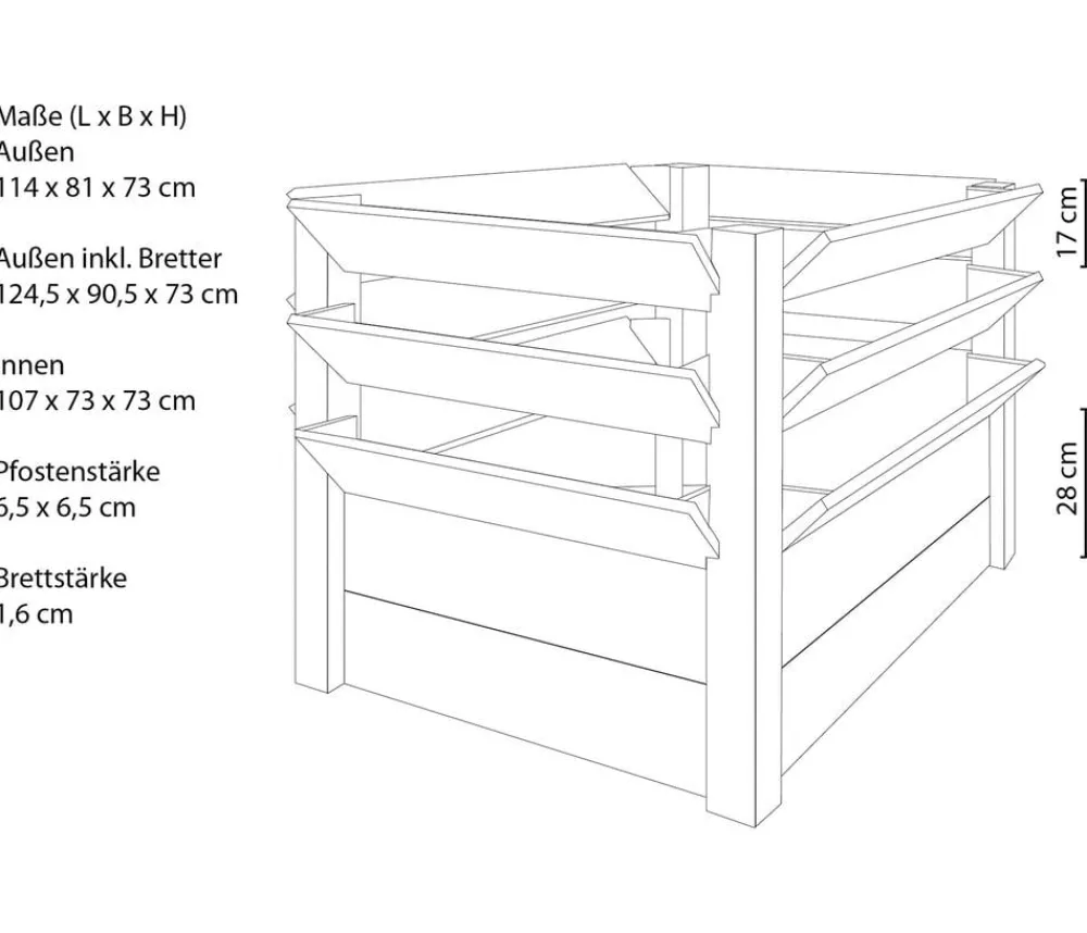Westmann Hochbeete & Frühbeete > Holz-Hochbeet Premium