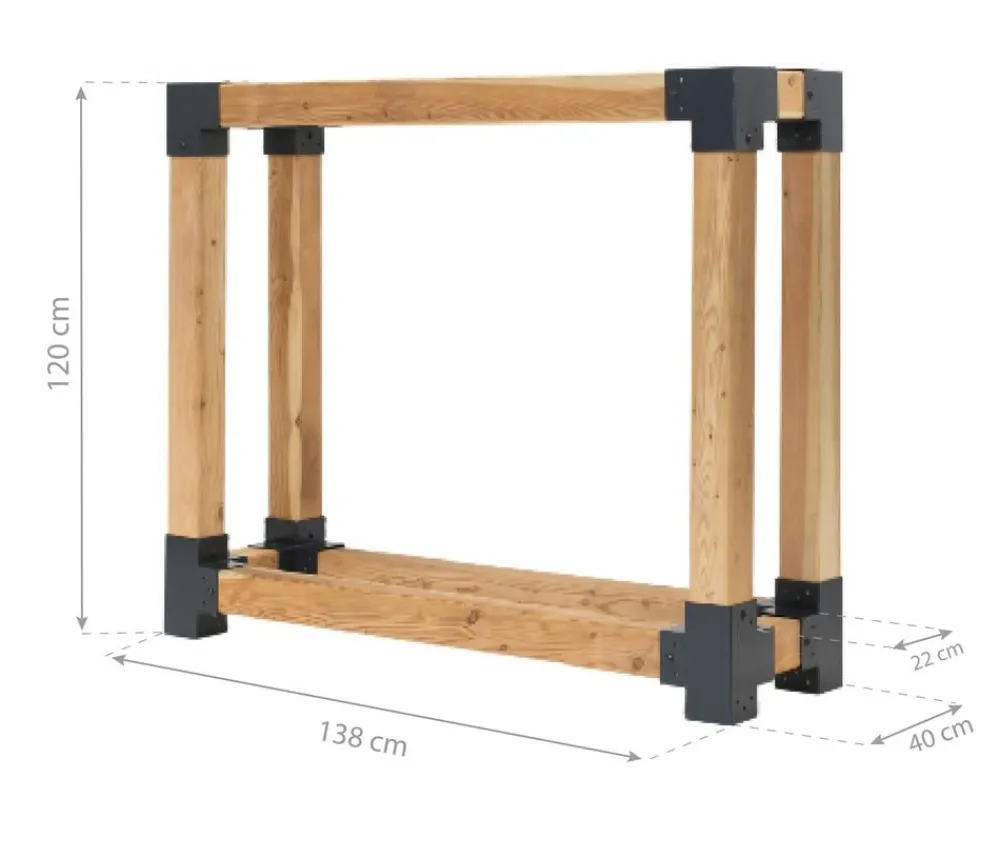 Westmann Pavillons|Kaminholzregale > Kaminholzregal Michel