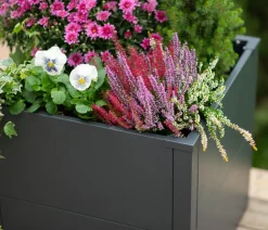 Westmann Pflanzkübel & Blumenkästen - Metall-Pflanzkasten Talus, Anthrazit