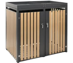 Westmann Mülltonnenbox 240 l, ca. B134/H125/T84 cm Schwarz Online