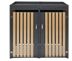 Westmann Mülltonnenbox 240 l, ca. B134/H125/T84 cm Schwarz Online