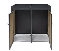 Westmann Mülltonnenbox 240 l, ca. B134/H125/T84 cm Schwarz Online