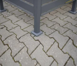 Westmann Mülltonnenboxen > Mülltonnenverkleidung Planum 5er Box, ca. B410/H120/T90 cm