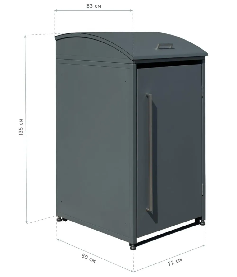 Westmann Aufbewahrungsboxen|Mülltonnenboxen > Mülltonnenverkleidung Moderna