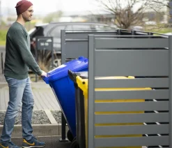 Westmann Mülltonnenboxen > Mülltonnenverkleidung Planum 3er Box, ca. B250/H150/T90 cm