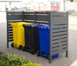 Westmann Mülltonnenboxen > Mülltonnenverkleidung Planum 3er Box, ca. B250/H150/T90 cm