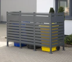 Westmann Mülltonnenboxen > Mülltonnenverkleidung Planum 3er Box, ca. B250/H150/T90 cm