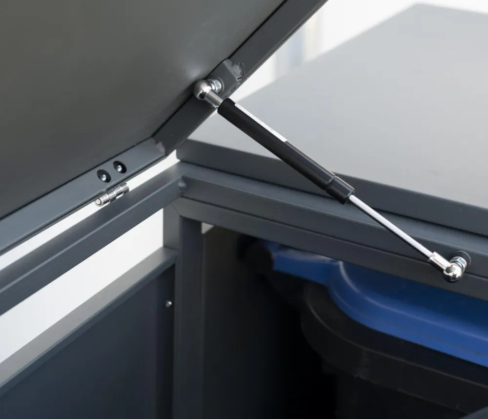 Westmann Mülltonnenverkleidung Kubus 3er Box, ca. B200/H116/T80 cm Anthrazit Outlet