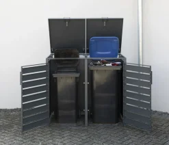 Westmann Mülltonnenboxen > Mülltonnenverkleidung Planum 2er Box, ca. B170/H120/T90 cm