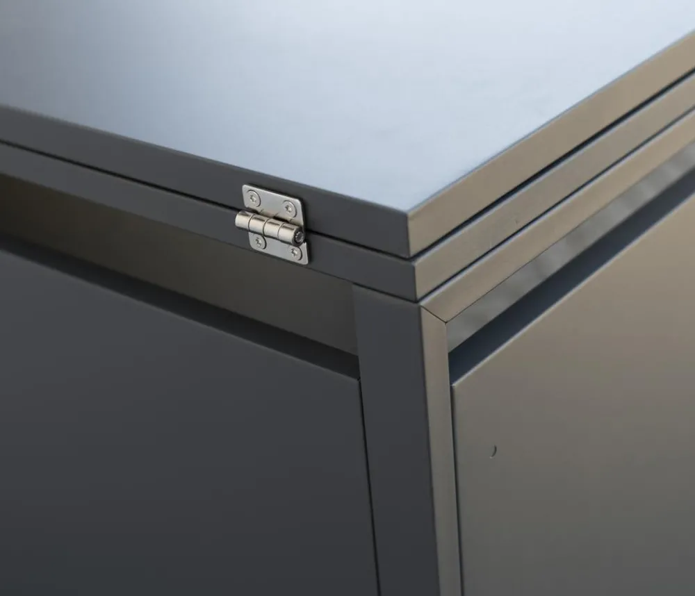 Westmann Mülltonnenverkleidung Kubus 1er Box, ca. B68/H116/T80 cm Anthrazit