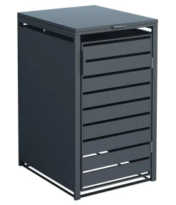 Westmann Mülltonnenverkleidung Kubus 1er Box, ca. B68/H116/T80 cm Anthrazit