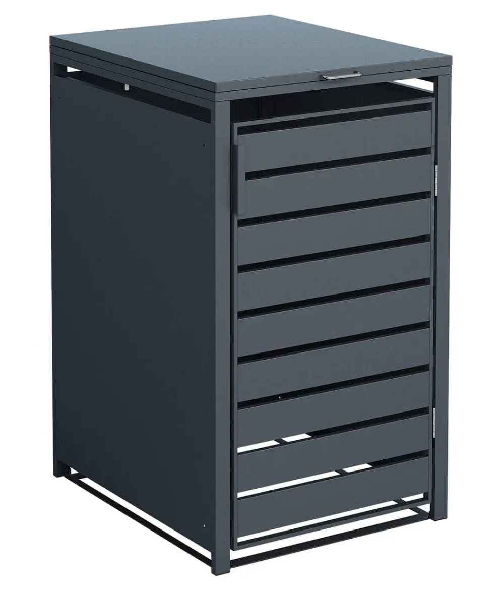 Westmann Mülltonnenverkleidung Kubus 1er Box, ca. B68/H116/T80 cm Anthrazit