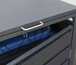 Westmann Mülltonnenverkleidung Kubus 1er Box, ca. B68/H116/T80 cm Anthrazit