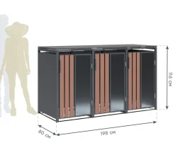 Westmann Mülltonnenverkleidung Status Outlet