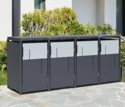 Westmann Aufbewahrungsboxen|Mülltonnenboxen - Mülltonnenverkleidung Tonus Anthrazit