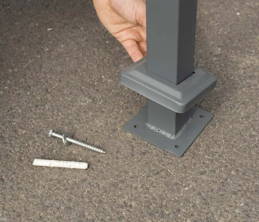 Westmann Mülltonnenboxen - Mülltonnenverkleidung Planum 4er Box, ca. B330/H120/T90 cm Natur