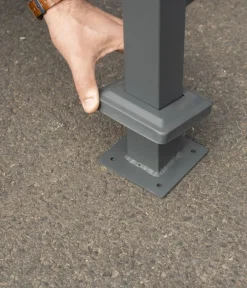 Westmann Mülltonnenboxen - Mülltonnenverkleidung Planum 3er Box, ca. B250/H120/T90 cm Anthrazit