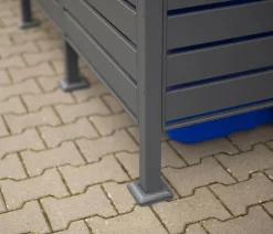 Westmann Mülltonnenboxen - Mülltonnenverkleidung Planum 3er Box, ca. B250/H120/T90 cm Anthrazit