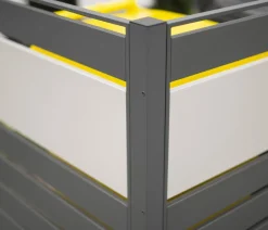 Westmann Mülltonnenboxen - Mülltonnenverkleidung Planum 3er Box, ca. B250/H120/T90 cm Anthrazit