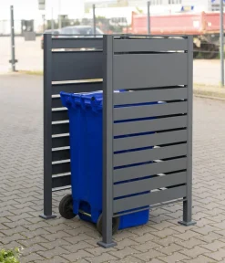Westmann Mülltonnenboxen - Mülltonnenverkleidung Planum 1er Box, ca. B80/H150/T80 cm Anthrazit