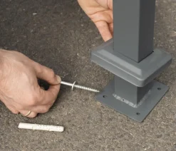 Westmann Mülltonnenboxen - Mülltonnenverkleidung Planum 1er Box, ca. B80/H150/T80 cm Anthrazit