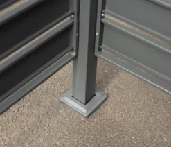 Westmann Mülltonnenboxen - Mülltonnenverkleidung Planum 1er Box, ca. B80/H150/T80 cm Anthrazit