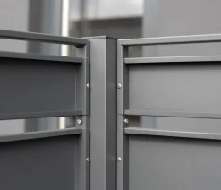 Westmann Mülltonnenboxen - Mülltonnenverkleidung Planum 5er Box, ca. B410/H150/T90 cm Anthrazit
