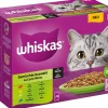 Whiskas® Nassfutter Katze - Nassfutter für Katzen Multipack Gemischte Auswahl in Sauce, Adult, 12 x 85 g