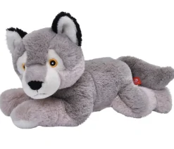 WILD REPUBLIC® Spielzeug - Stofftier Wolf, ca. B35/H16 cm