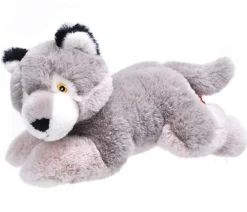 WILD REPUBLIC® Spielzeug - Stofftier Wolf, ca. B25/H11 cm
