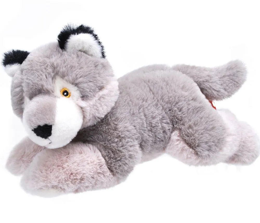 WILD REPUBLIC® Spielzeug - Stofftier Wolf, ca. B25/H11 cm